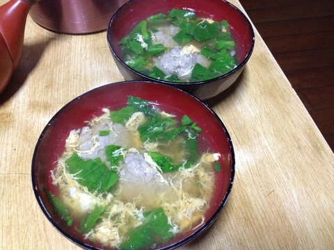 ごぼう風味の鰯つみれ汁